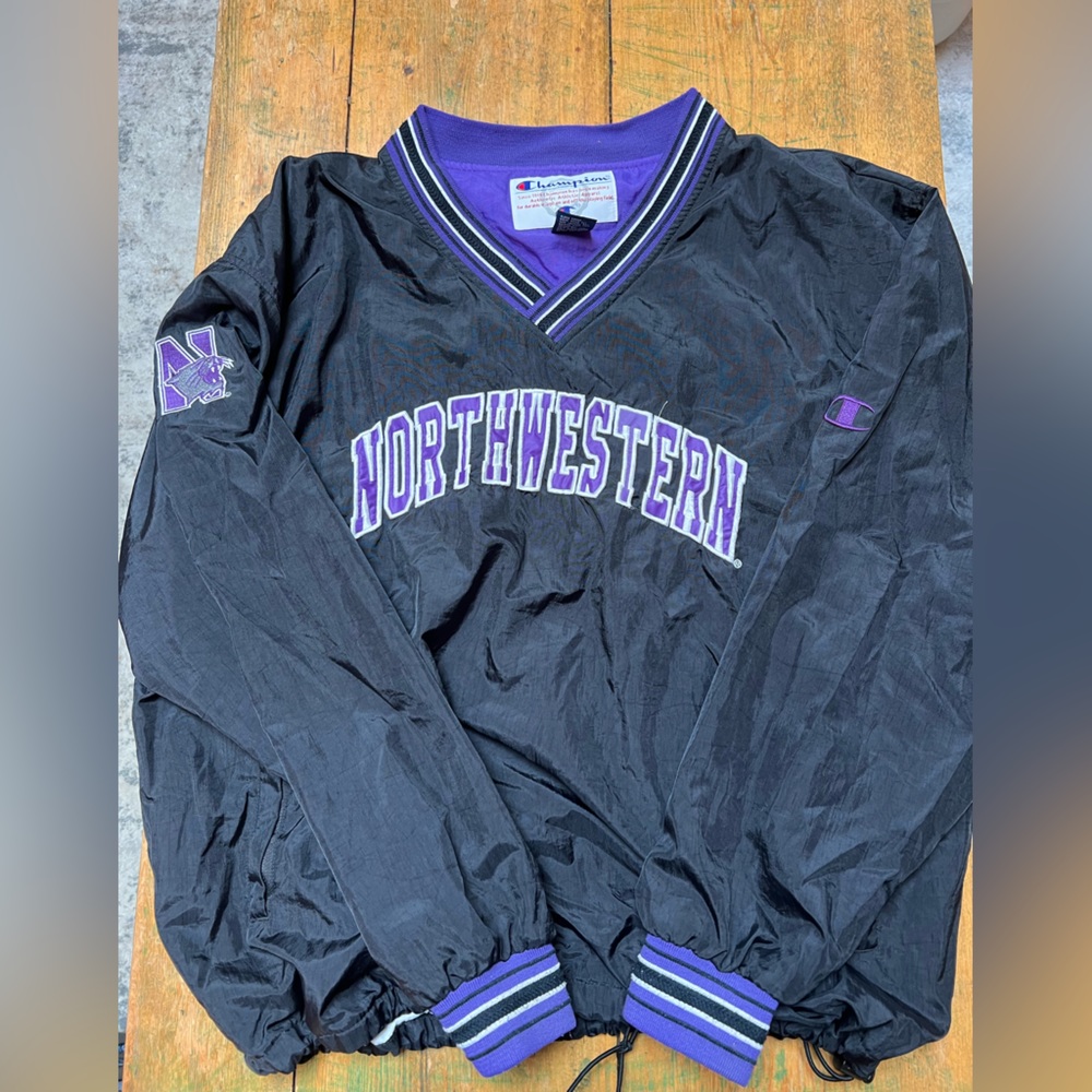 Northwestern University Champion Crew Neck Jacket Men’s Extra-Large